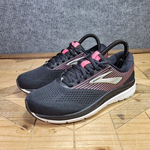 Brooks Addiction 14 Womens 8B US‎ 1203061B050 Running Shoes Sneakers Black Pink - Picture 2 of 11